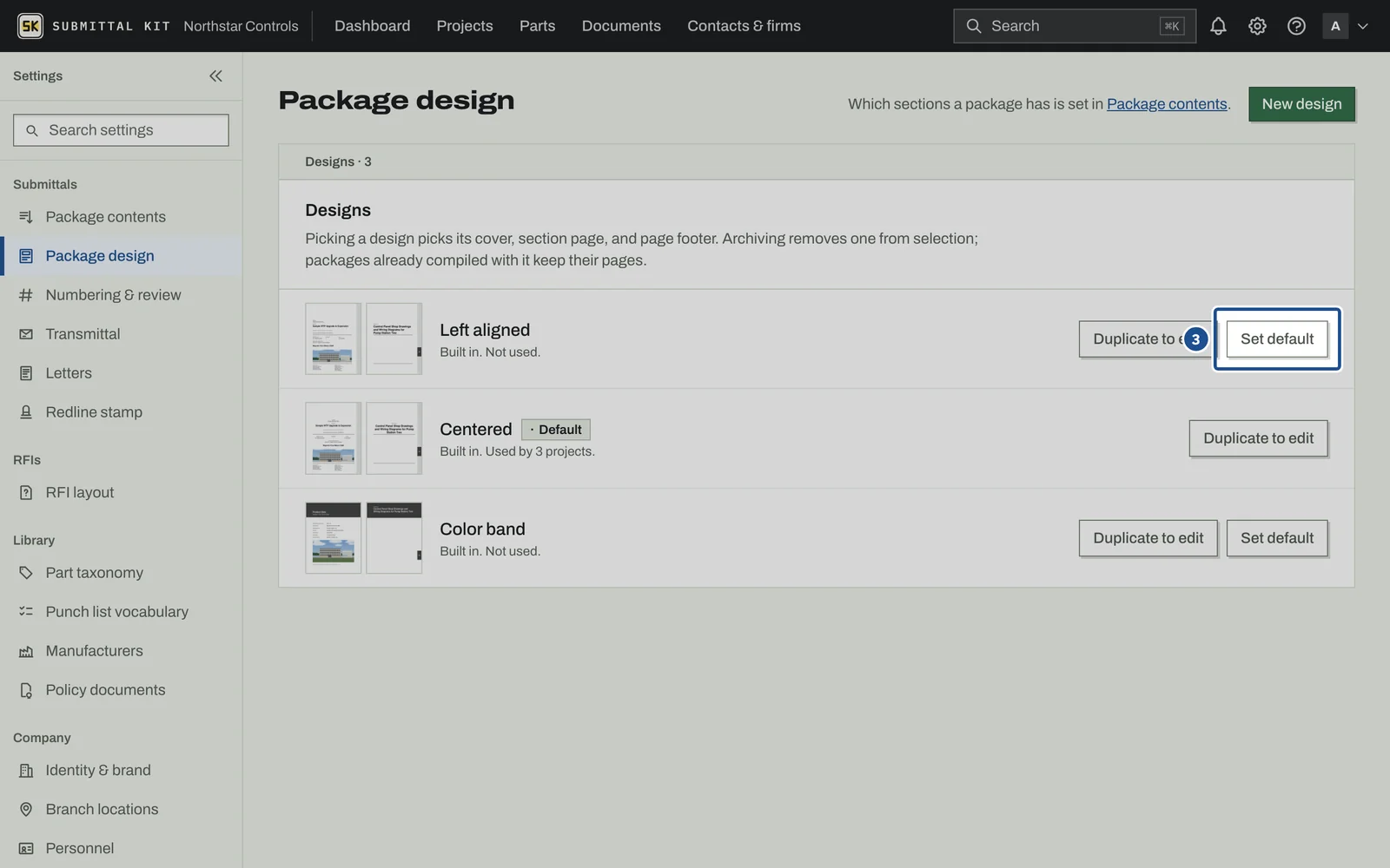 Cover Pages, step 3: the screen with the control outlined