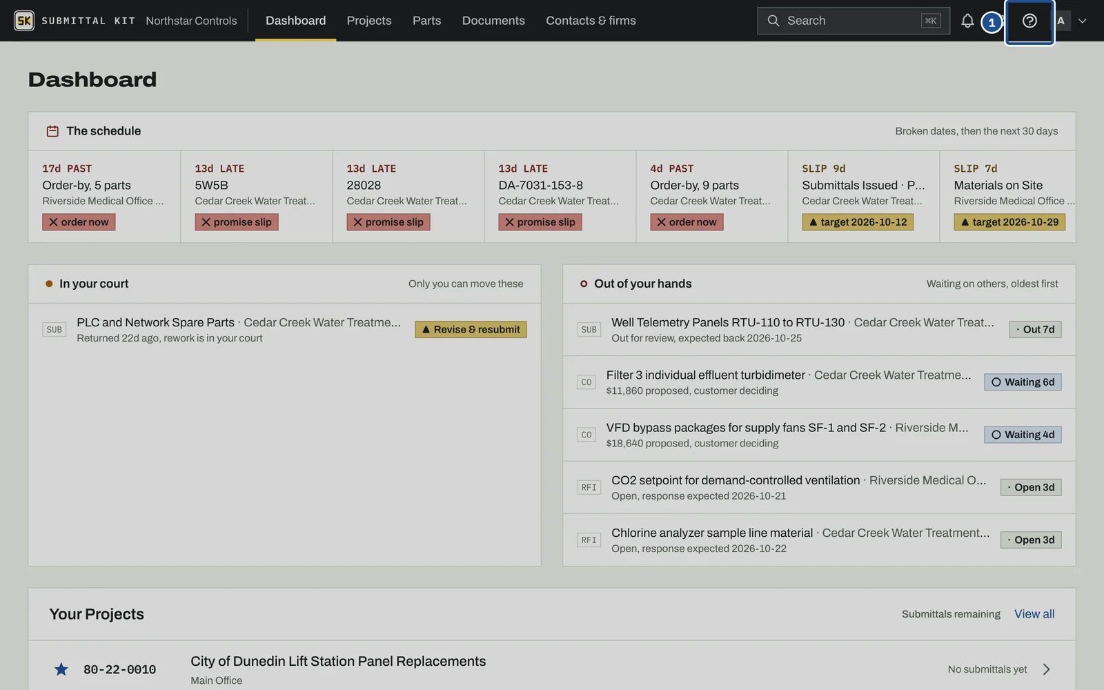 Help and What's New, step 1: the screen with the control outlined