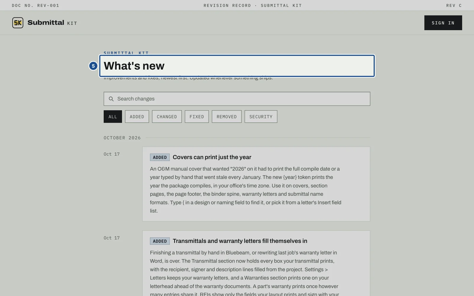 Help and What's New, step 5: the screen with the control outlined